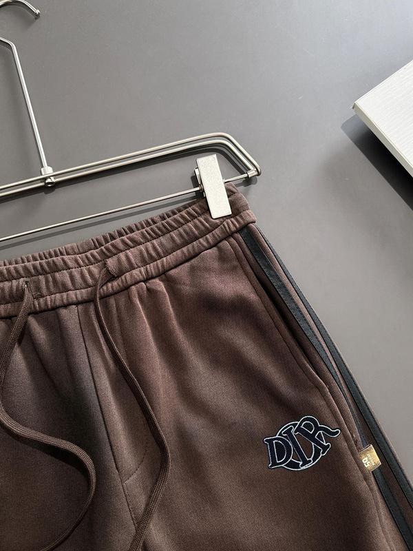Штаны Christian Dior Frontside Black Logo Dior "Brown" фото № 2
