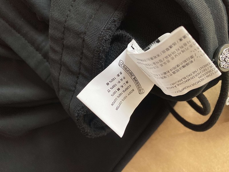 Штаны Chrome Hearts Embroidered Crosses Front "Black" фото № 8