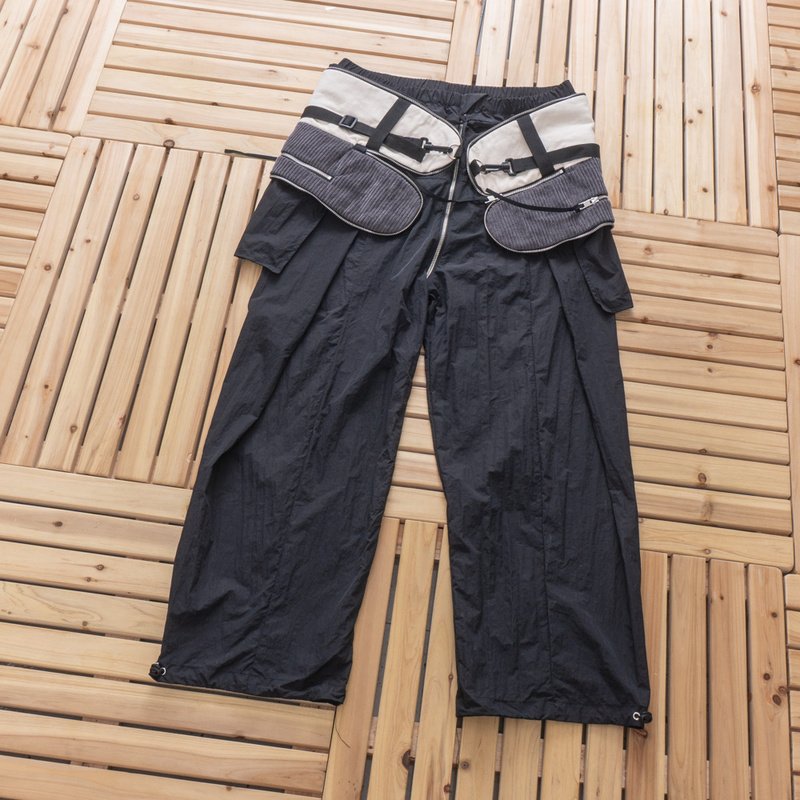 Штаны Double-Paneled Layered Packable Waistband "Black" фото № 9