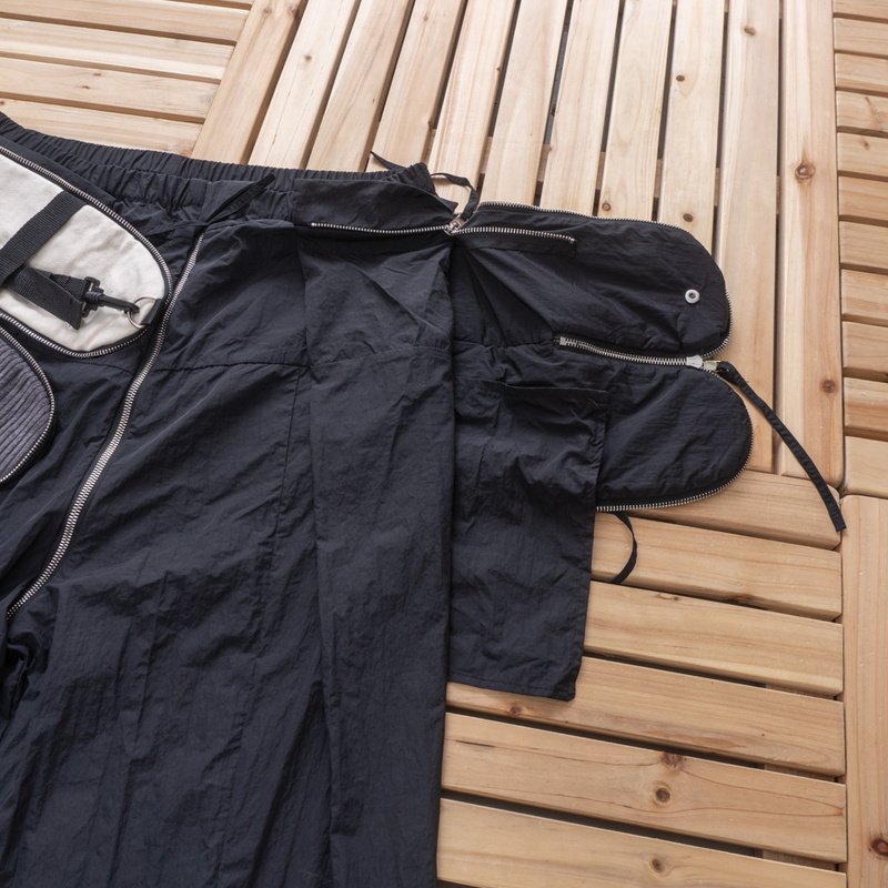 Штаны Double-Paneled Layered Packable Waistband "Black" фото № 3