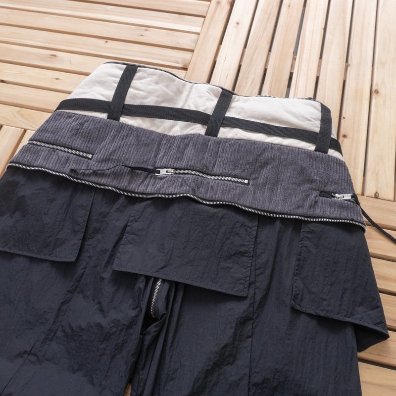 Штаны Double-Paneled Layered Packable Waistband "Black" фото № 4