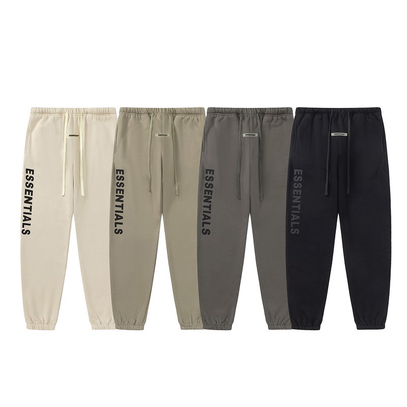 Штаны Fear Of God With Black Text Logo - Sports Style "Brown" фото № 3