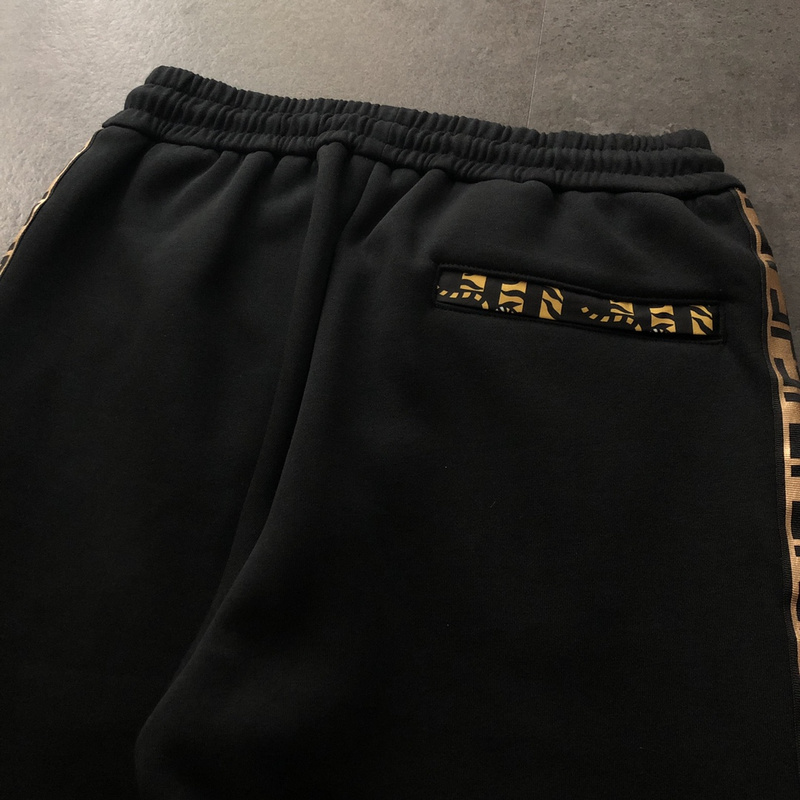 Штаны Fendi Logo Stripe "Black" фото № 8