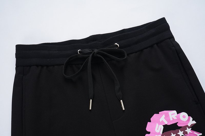 Штаны Givenchy With Pink Logo BSTROY "Black" фото № 4