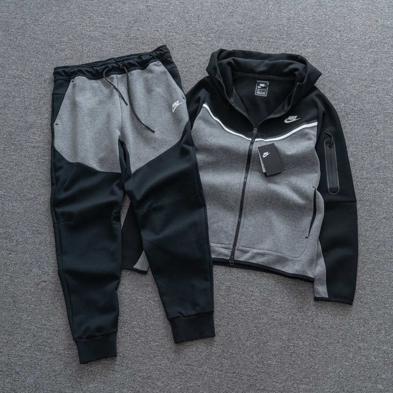 Худи Nike With Logo And ZIP "Black/Gray" фото № 8