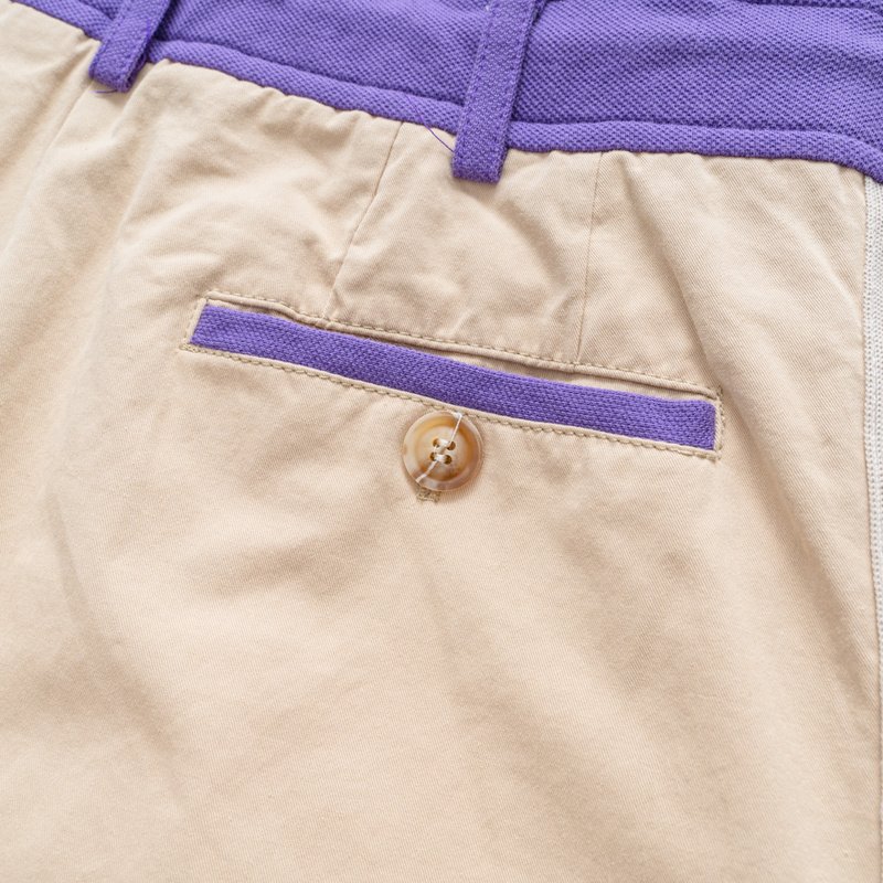 Штаны Palm Angels With Stripes On Shoelaces "Cream" фото № 3