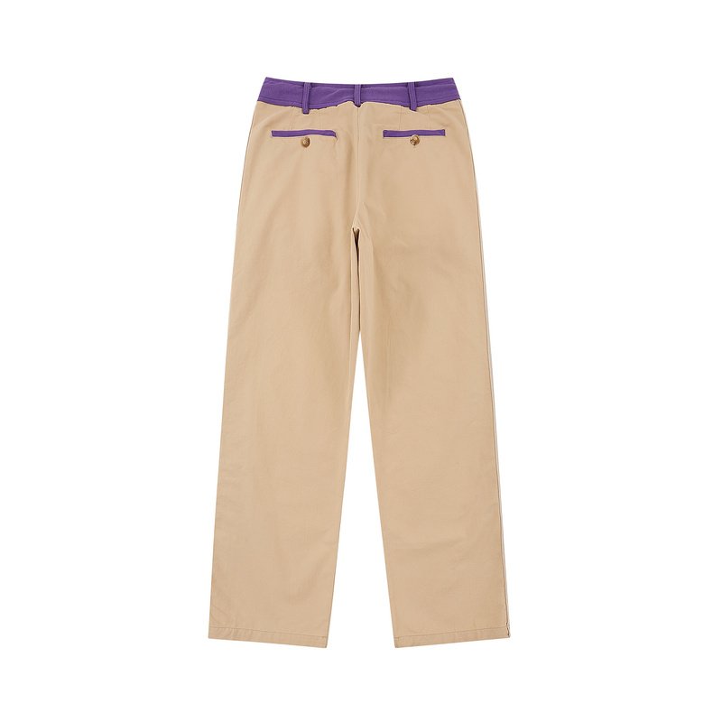 Штаны Palm Angels White Lace And ZIP "Beige" фото № 2