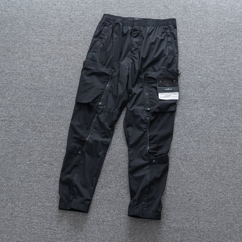 Штаны Stone Island With Mesh "Black" фото № 6