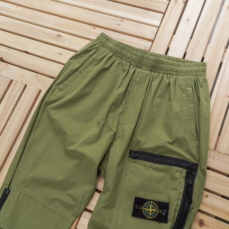 Штаны Stone Island Having Logo Patch "Olive" фото № 2