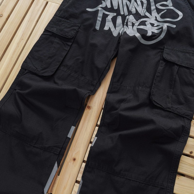 Штаны Stussy With The Inscription Of The Logo "Black/Gray" фото № 5