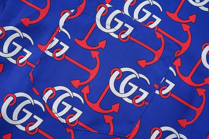 Шорты Gucci Anchor Prints "Blue" фото № 3