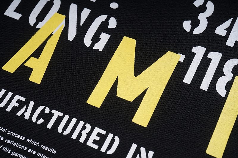Худи Amiri Manufactured In Italy Text "Black" фото № 3