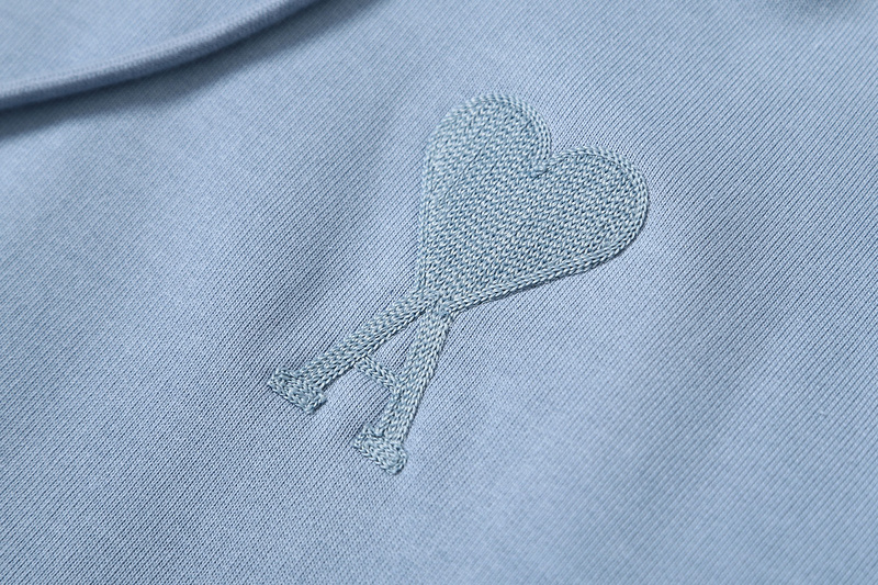 Худи Amiri With A Small Heart Logo "Blue" фото № 2