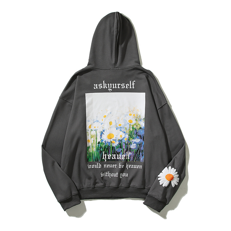 Худи Askyurself Daisies "Gray" фото № 6