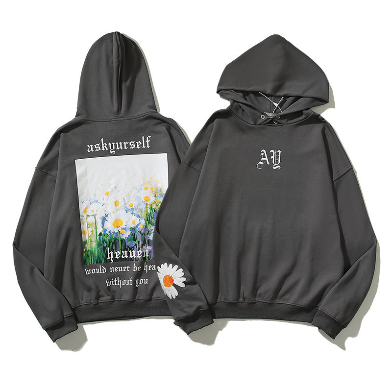 Худи Askyurself Daisies "Gray" фото № 7