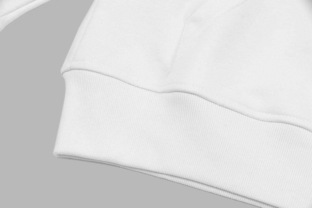 Худи Burberry Frontside Central Contrast Logo "White" фото № 4