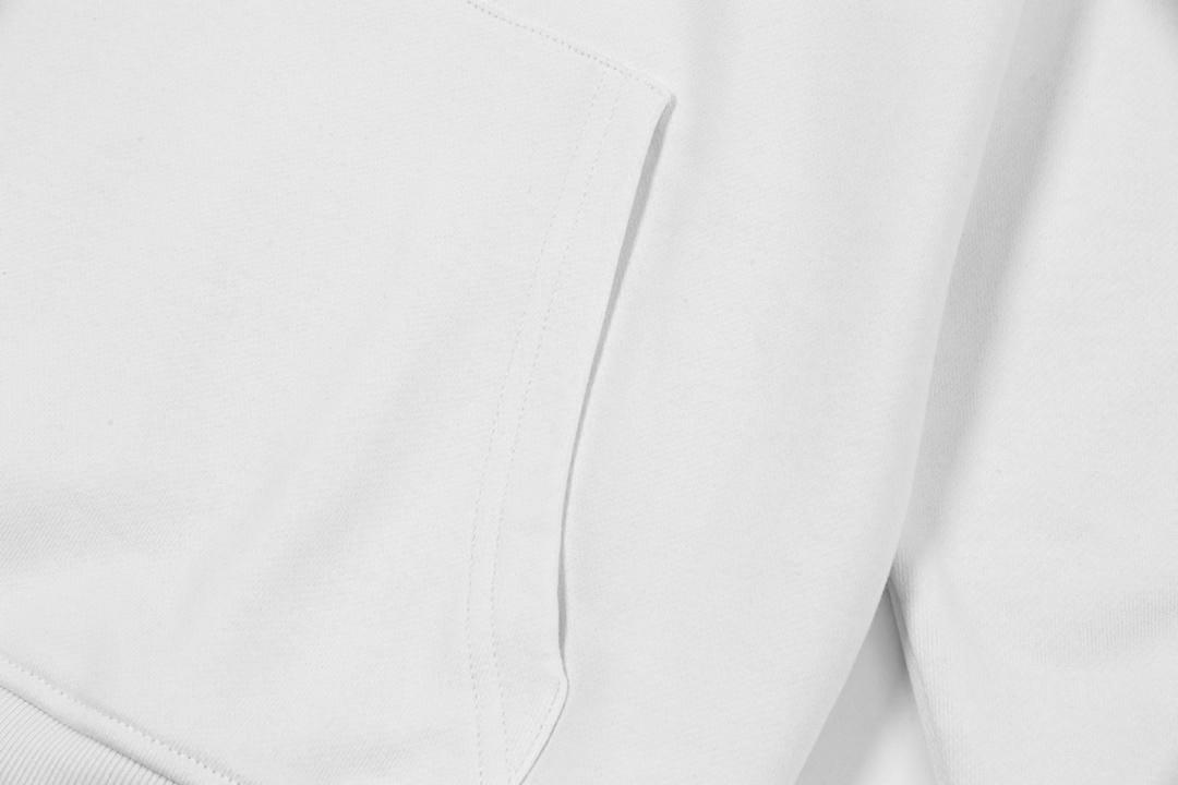 Худи Burberry Frontside Central Contrast Logo "White" фото № 3