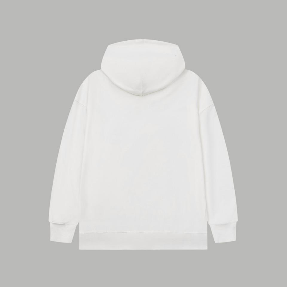 Худи Burberry Frontside Central Contrast Logo "White" фото № 5