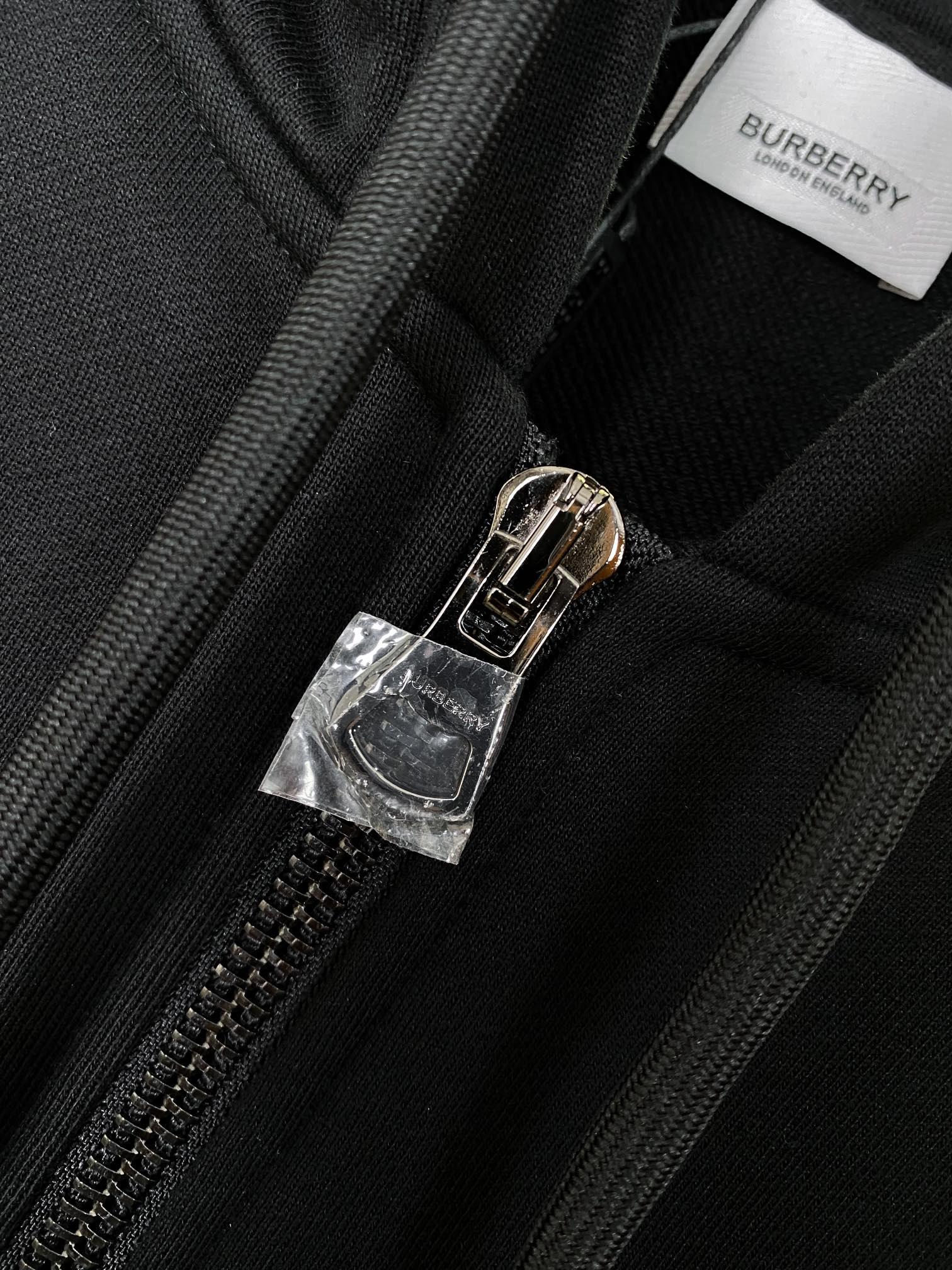 Худи Burberry Checked Print On The Sides "Black" фото № 5