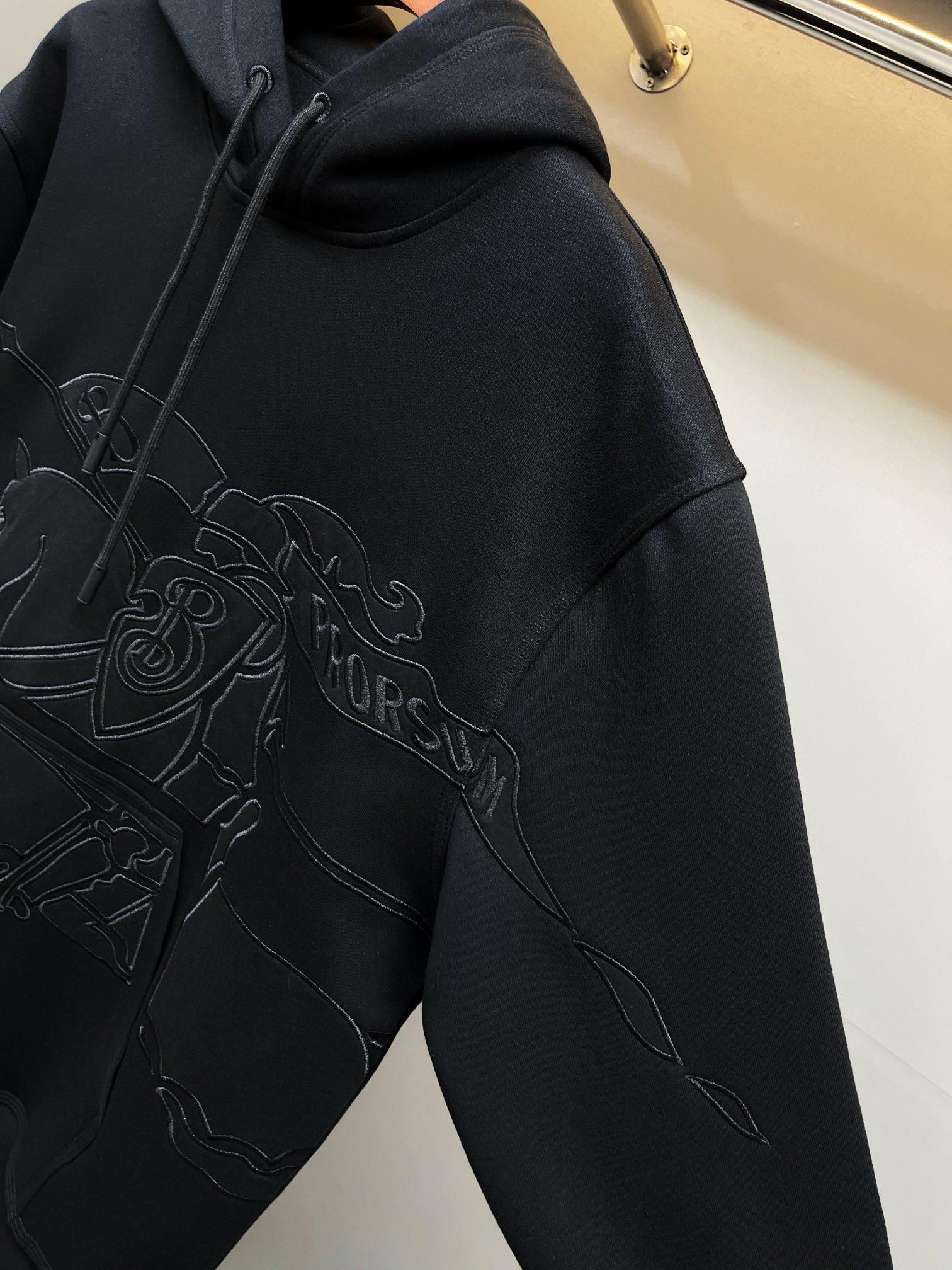 Худи Burberry Frontside Black Print Warrior And Horse Prorsum "Black" фото № 3