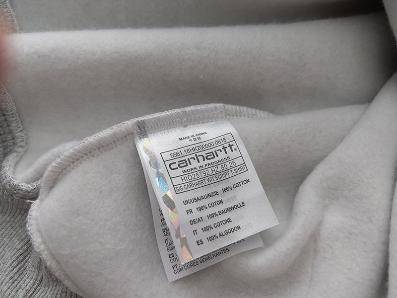 Худи Carhartt Solid Color With Logo "Gray" фото № 2