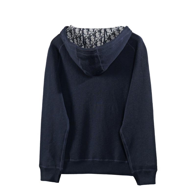 Свитшот с молнией Christian Dior Brand Inside "Blue" фото № 2