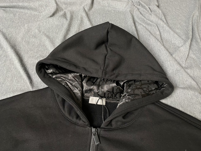 Худи Dior Monochrome ZIP "Black" фото № 5