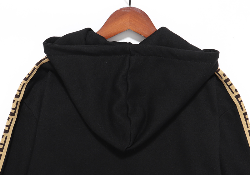 Худи Fendi Brand Style Sleeve "Black" фото № 4