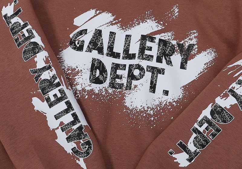 Худи Gallery Dept Logo Letters With Petals "Brown" фото № 2