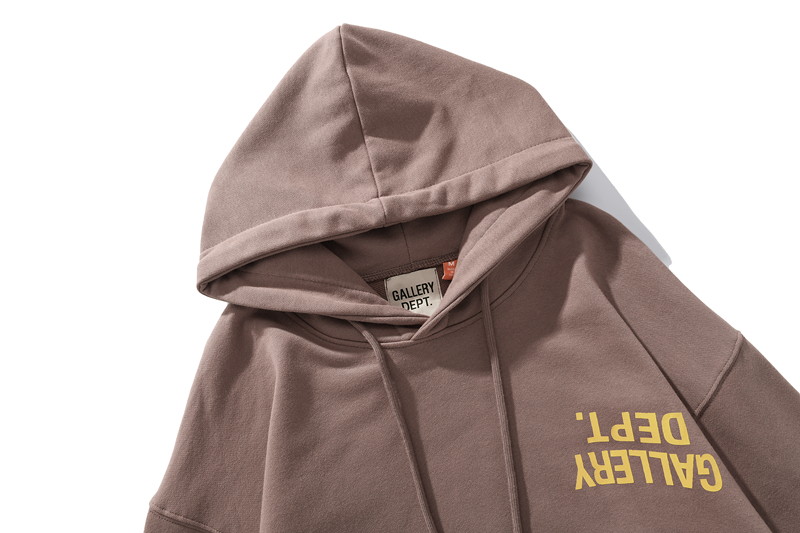 Худи Gallery Dept Inverted Logo "Brown" фото № 4