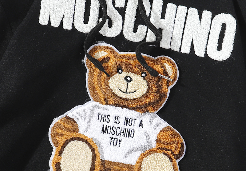 Худи Moschino Teddy Bear "Black" фото № 4