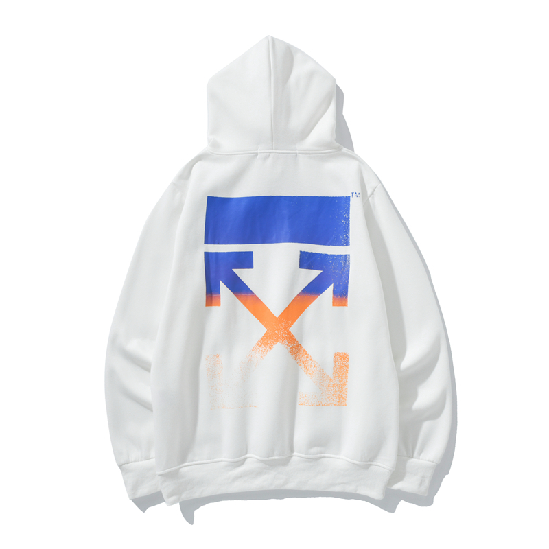 Худи Off White Crumbling Logo "White" фото № 2
