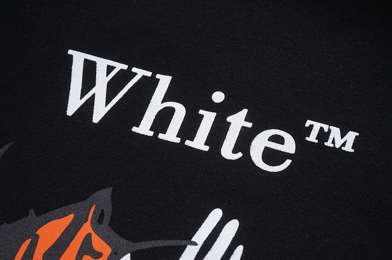 Худи Off White Brand White Hands "Black" фото № 2