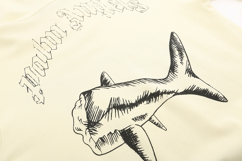 Худи Palm Angels Shark "Beige" фото № 3