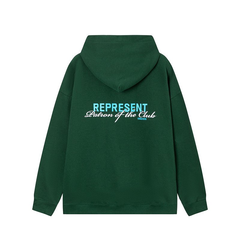 Худи Represent Patron Of The Club - Text "Green" фото № 2