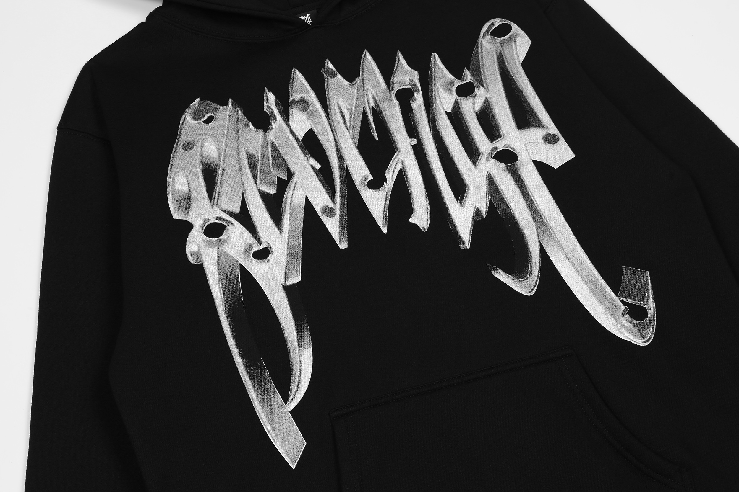 Худи Revenge Metal Skull Scream "Black" фото № 5