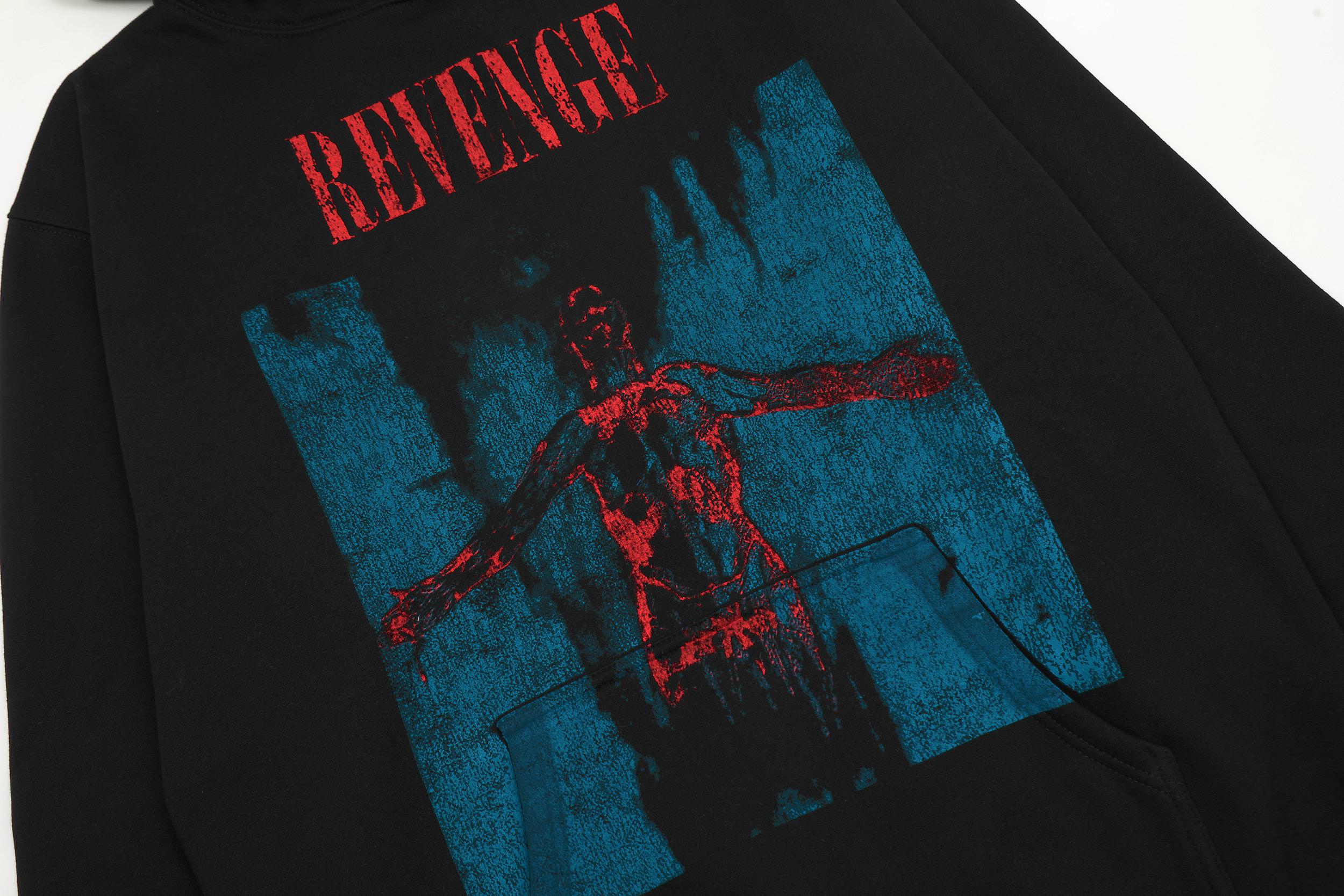 Худи Revenge Frontside Red Logo Revenge Human "Black" фото № 3