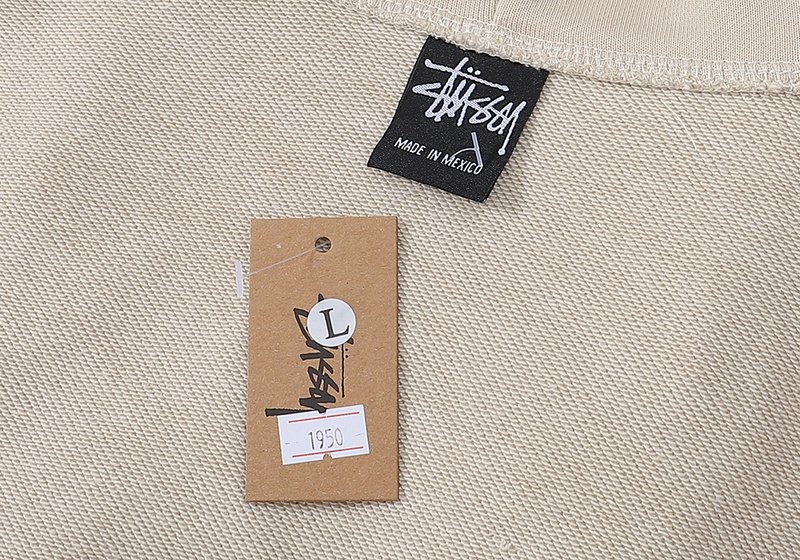 Худи Stussy Facsimile Style Logo ZIP "Beige" фото № 2