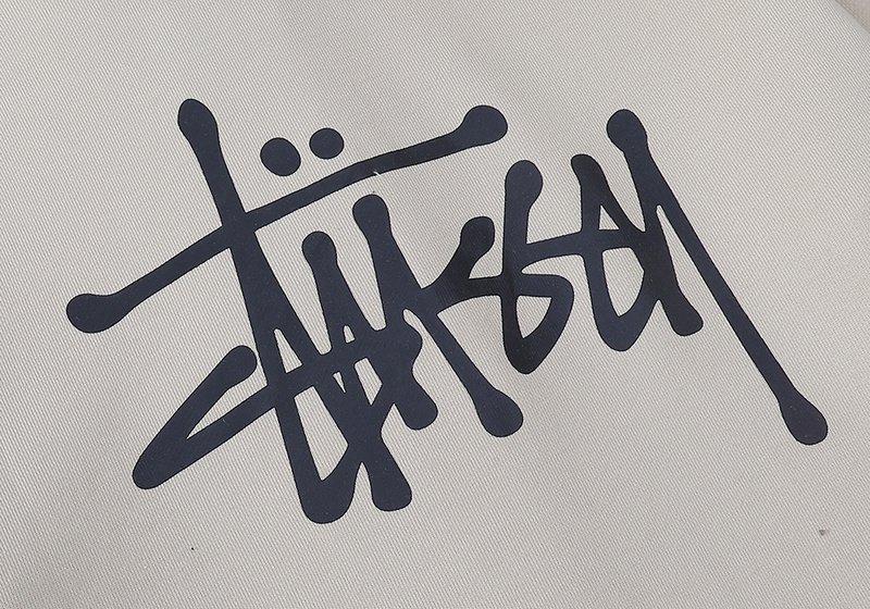 Худи Stussy Facsimile Style Logo ZIP "Beige" фото № 3