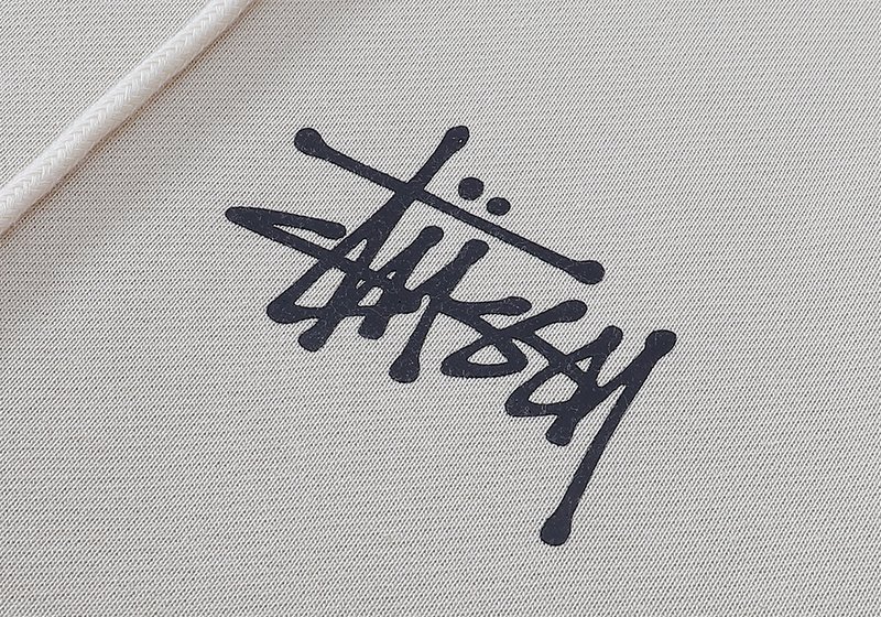 Худи Stussy Facsimile Style Logo ZIP "Beige" фото № 6