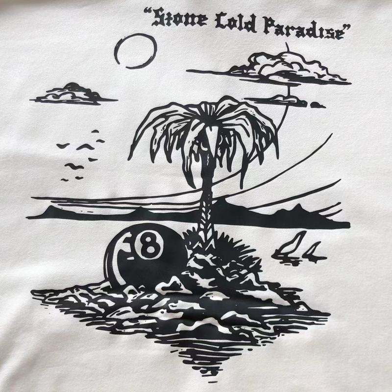 Худи Stussy Palm Tree With Billiard Ball "White" фото № 7