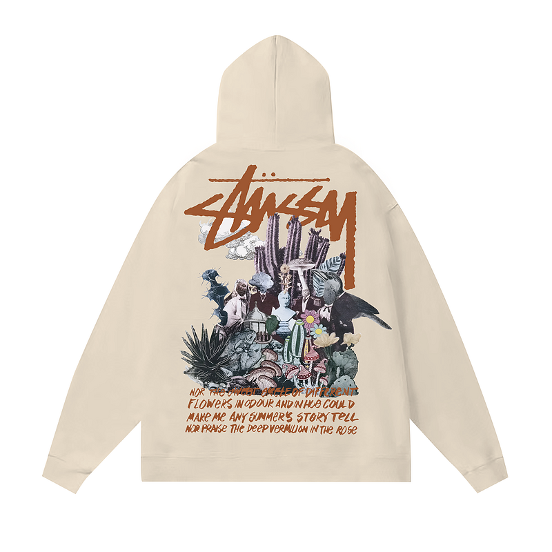 Худи Stussy History In Few Seconds "Beige" фото № 2
