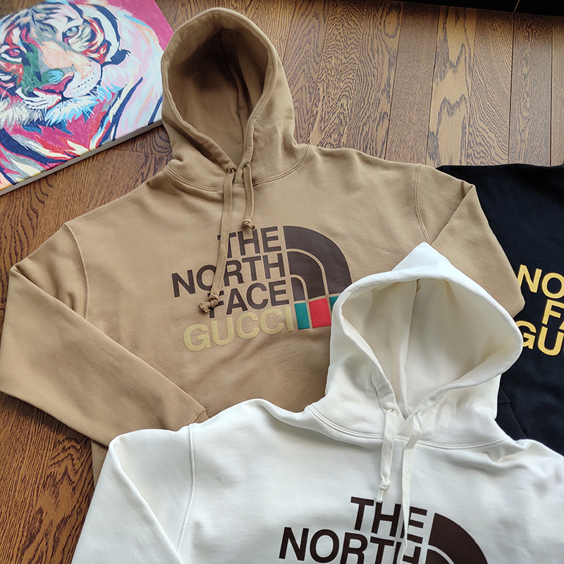 Худи The North Face X Gucci With Brand Logo "Brown" фото № 3