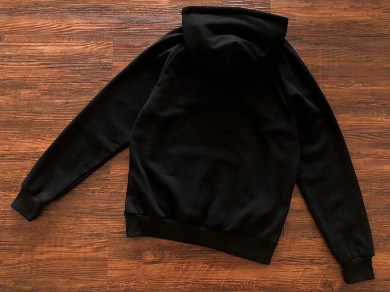 Худи Trapstar Wide Front Pocket And Three Color Embroidered Logo "Black" фото № 2