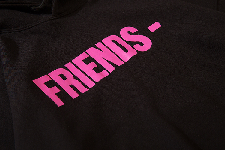 Худи Vlone With The Inscription Friends And Logo "Black" фото № 5