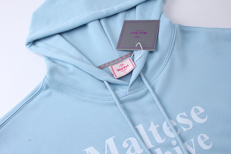 Худи Wai Kei Three Dogs Maltese Archive "Light Blue" фото № 2