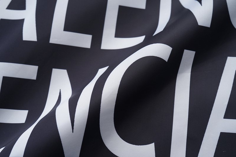 Ветровка Balenciaga Text Print "Black" фото № 6