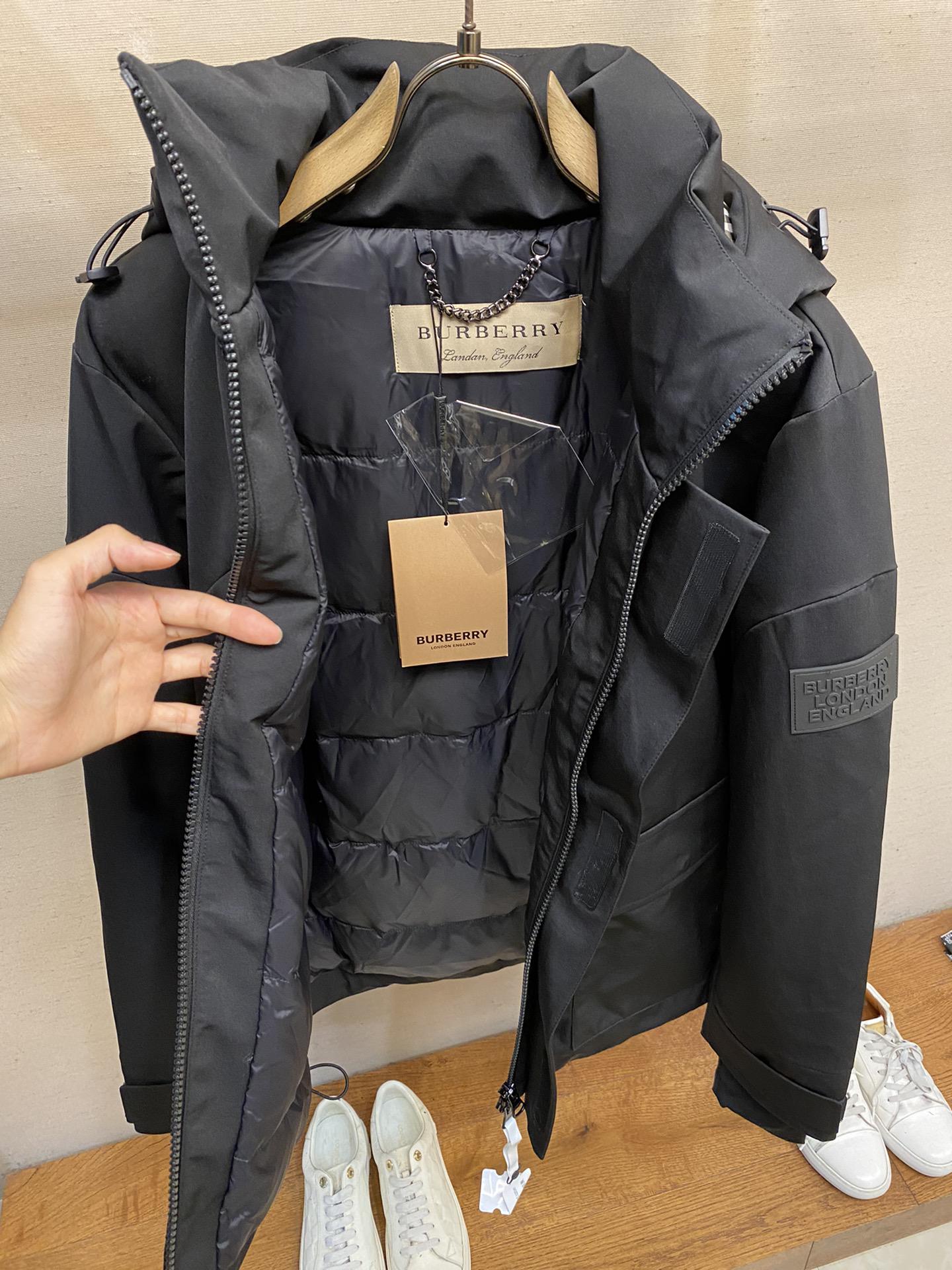 Куртка Burberry Black Stripe On The Sleeve England London "Black" фото № 5