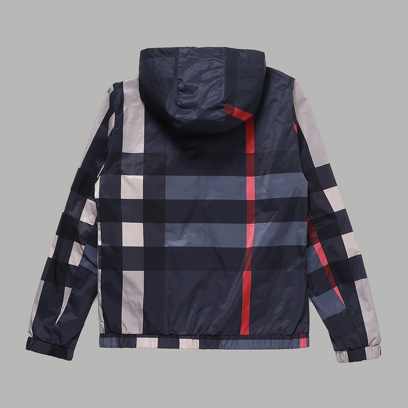 Ветровка Burberry With Logo - Tartan Style "Blue/Gray" фото № 2