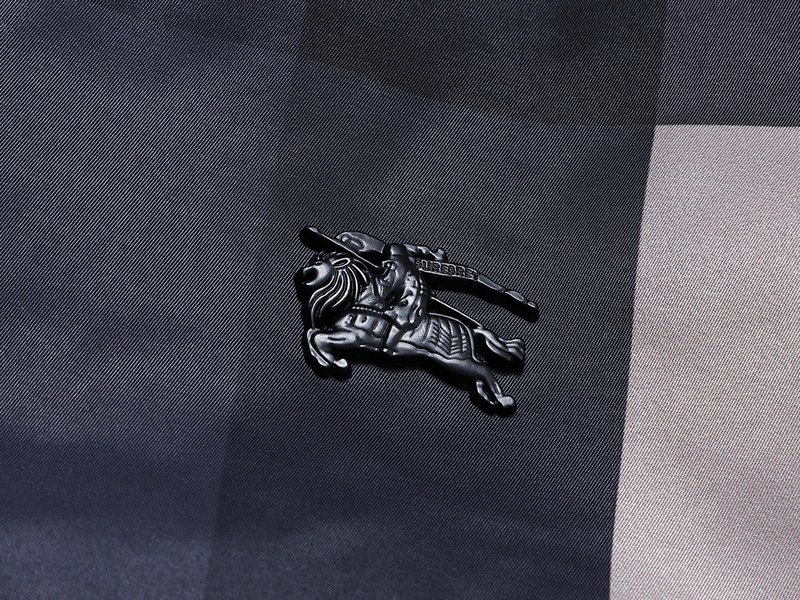 Ветровка Burberry With Logo - Tartan Style "Blue/Gray" фото № 4